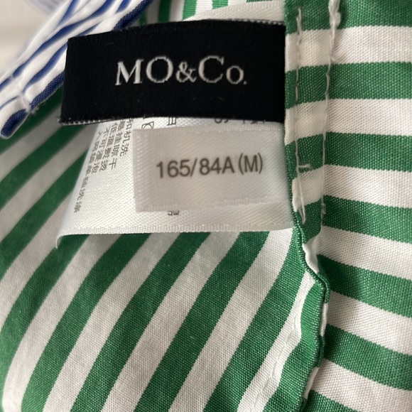 MO&Co Asymmetrical Striped Shirt Dress Size Medium - Picture 7 of 8